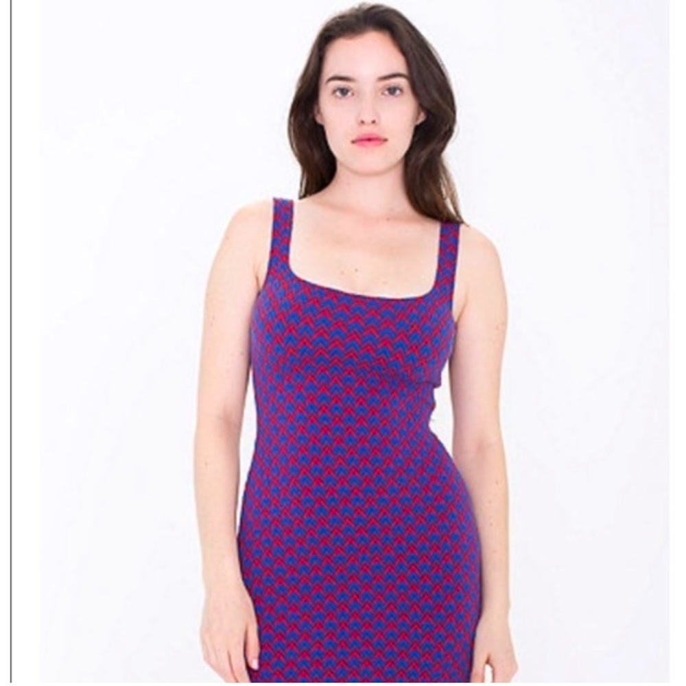 American Apparel Chevron Bodycon Dress